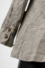 画像をギャラリービューアに読み込む, YUTA MATSUOKA 2B print jacket / safiran linen (ecru)