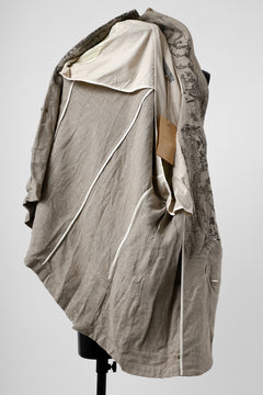 画像をギャラリービューアに読み込む, YUTA MATSUOKA 2B print jacket / safiran linen (ecru)