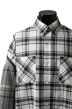 画像をギャラリービューアに読み込む, FACETASM ZIPPER HIGH & LOW LONG SHIRT (CHECK)