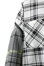 画像をギャラリービューアに読み込む, FACETASM ZIPPER HIGH & LOW LONG SHIRT (CHECK)