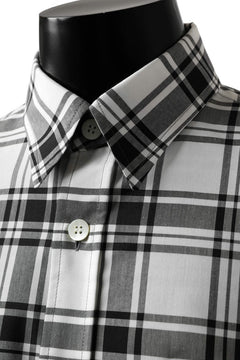 画像をギャラリービューアに読み込む, FACETASM ZIPPER HIGH & LOW LONG SHIRT (CHECK)