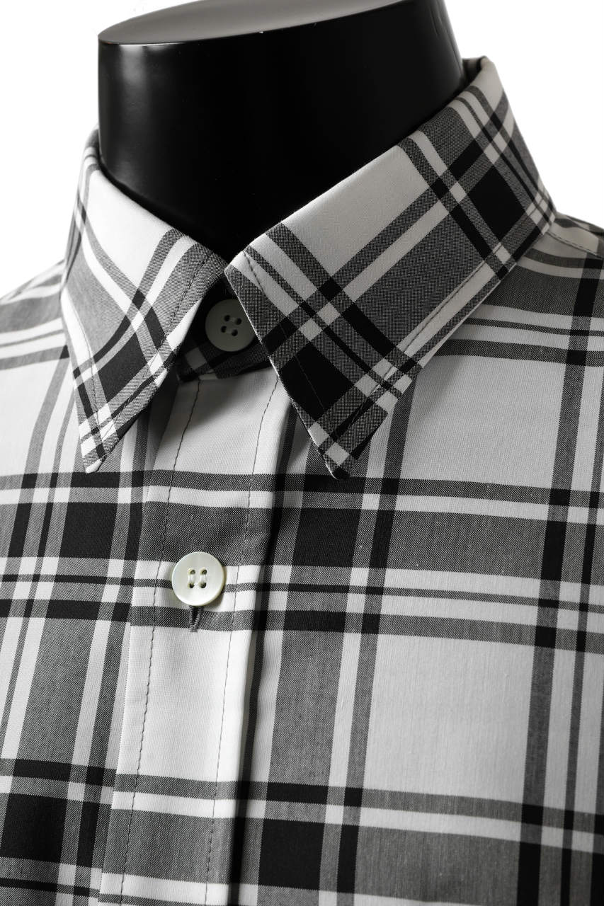 画像をギャラリービューアに読み込む, FACETASM ZIPPER HIGH & LOW LONG SHIRT (CHECK)