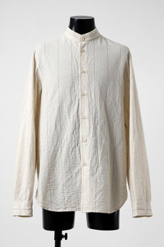 画像をギャラリービューアに読み込む, forme d'expression Band Collared Shirt (Ecru+Red Chalk)
