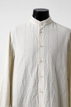 画像をギャラリービューアに読み込む, forme d'expression Band Collared Shirt (Ecru+Red Chalk)