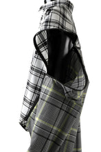 画像をギャラリービューアに読み込む, FACETASM ZIPPER HIGH & LOW LONG SHIRT (CHECK)