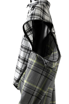 画像をギャラリービューアに読み込む, FACETASM ZIPPER HIGH & LOW LONG SHIRT (CHECK)