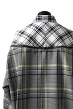 画像をギャラリービューアに読み込む, FACETASM ZIPPER HIGH & LOW LONG SHIRT (CHECK)