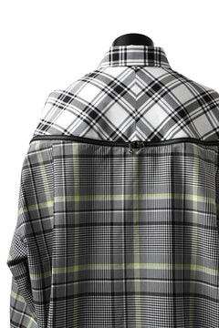 画像をギャラリービューアに読み込む, FACETASM ZIPPER HIGH & LOW LONG SHIRT (CHECK)