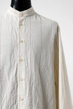 画像をギャラリービューアに読み込む, forme d'expression Band Collared Shirt (Ecru+Red Chalk)