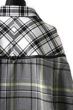 画像をギャラリービューアに読み込む, FACETASM ZIPPER HIGH & LOW LONG SHIRT (CHECK)