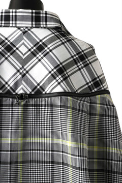 画像をギャラリービューアに読み込む, FACETASM ZIPPER HIGH & LOW LONG SHIRT (CHECK)