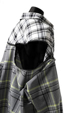 画像をギャラリービューアに読み込む, FACETASM ZIPPER HIGH & LOW LONG SHIRT (CHECK)