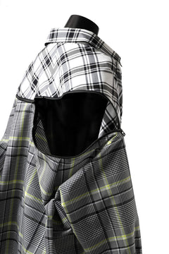 画像をギャラリービューアに読み込む, FACETASM ZIPPER HIGH & LOW LONG SHIRT (CHECK)