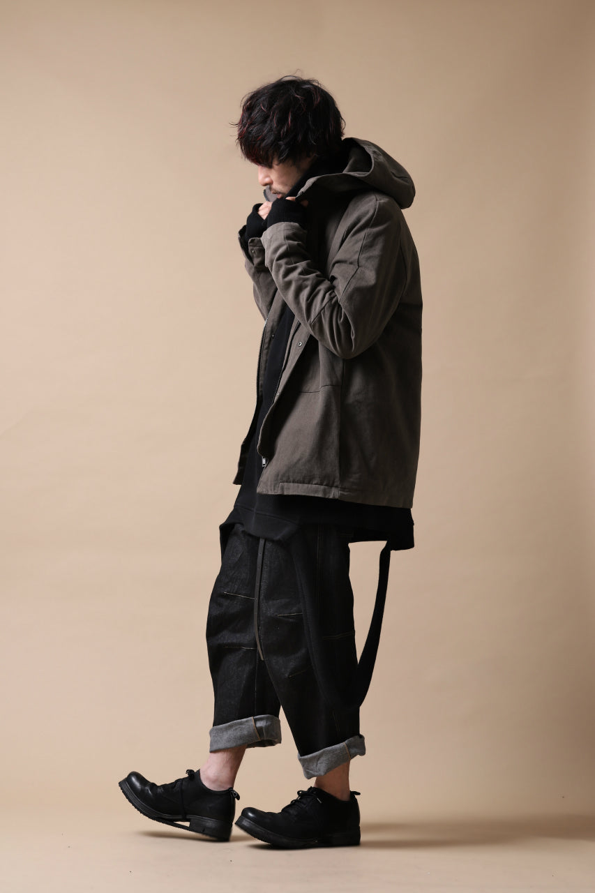 Load image into Gallery viewer, daub PADDED MT-HOOD JACKET / SOFT COTTON TWILL (KHAKI GREY)