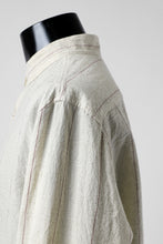 画像をギャラリービューアに読み込む, forme d'expression Band Collared Shirt (Ecru+Red Chalk)