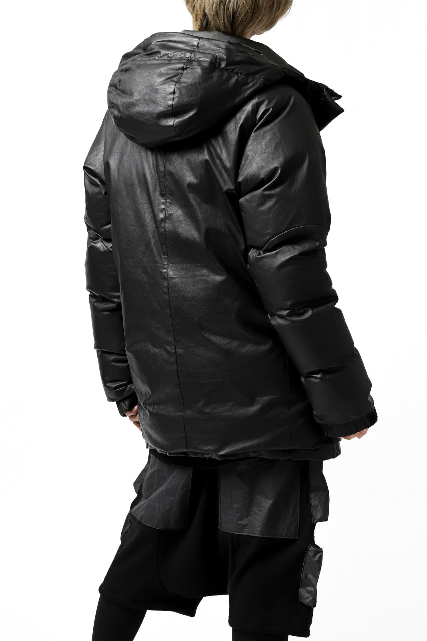 Load image into Gallery viewer, ISAMU KATAYAMA BACKLASH xx NANGA REVERSIBLE MOUNTAIN BELAY COAT / KANGAROO + NYLON x POLISH WHITE GOOSE (BLACK x GREY)