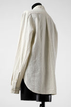 画像をギャラリービューアに読み込む, forme d'expression Band Collared Shirt (Ecru+Red Chalk)