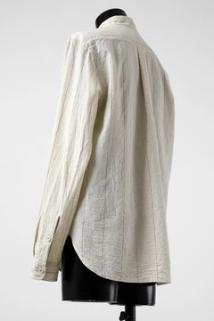 画像をギャラリービューアに読み込む, forme d'expression Band Collared Shirt (Ecru+Red Chalk)