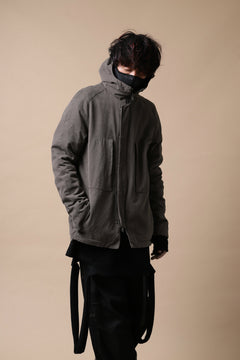 Load image into Gallery viewer, daub PADDED MT-HOOD JACKET / SOFT COTTON TWILL (KHAKI GREY)
