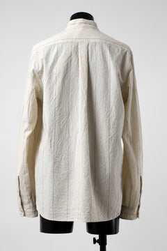 画像をギャラリービューアに読み込む, forme d'expression Band Collared Shirt (Ecru+Red Chalk)