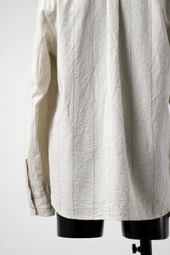 画像をギャラリービューアに読み込む, forme d'expression Band Collared Shirt (Ecru+Red Chalk)
