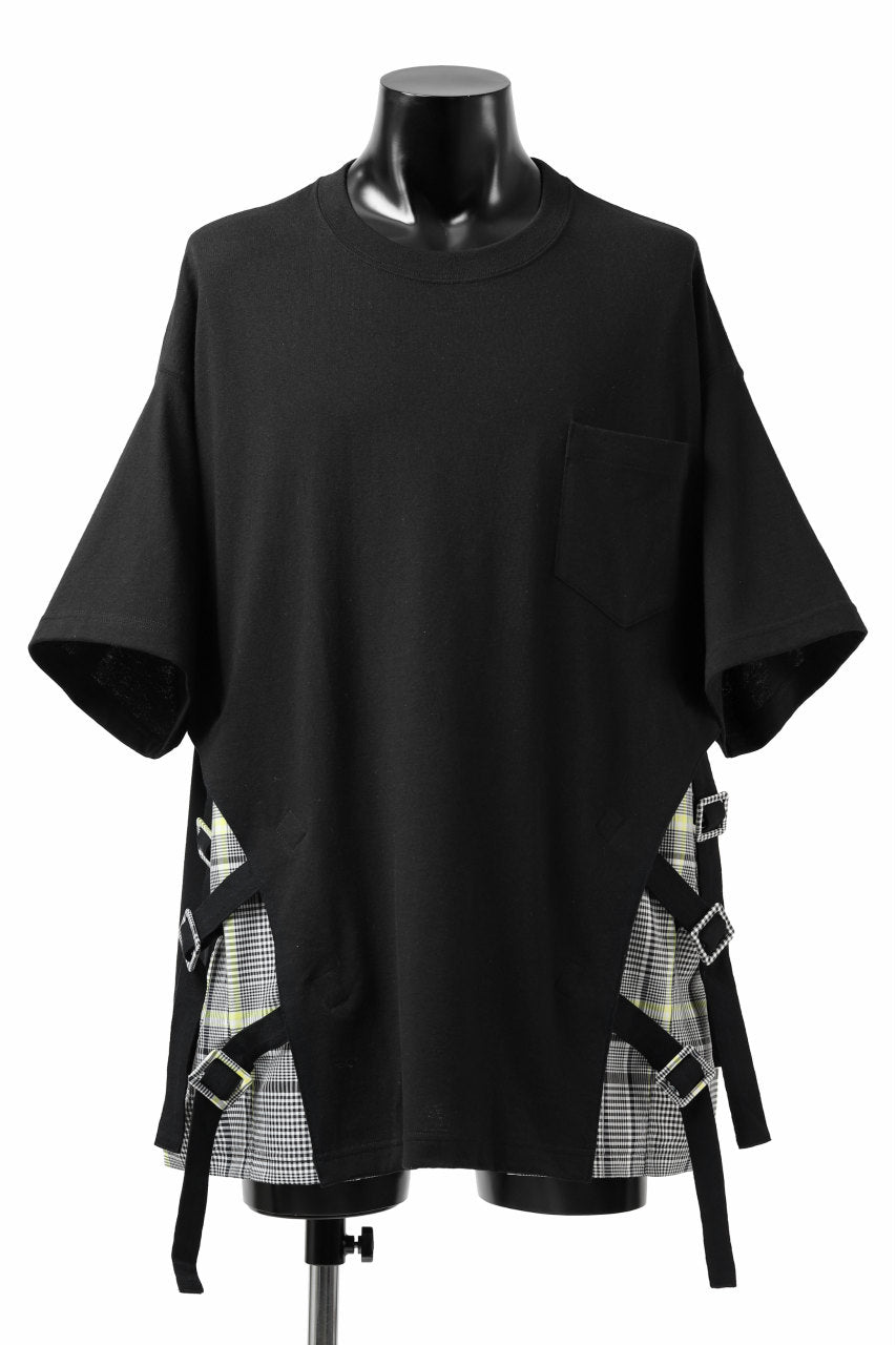 画像をギャラリービューアに読み込む, FACETASM BUCKLE BELT CHECK TOPS (BLACK)