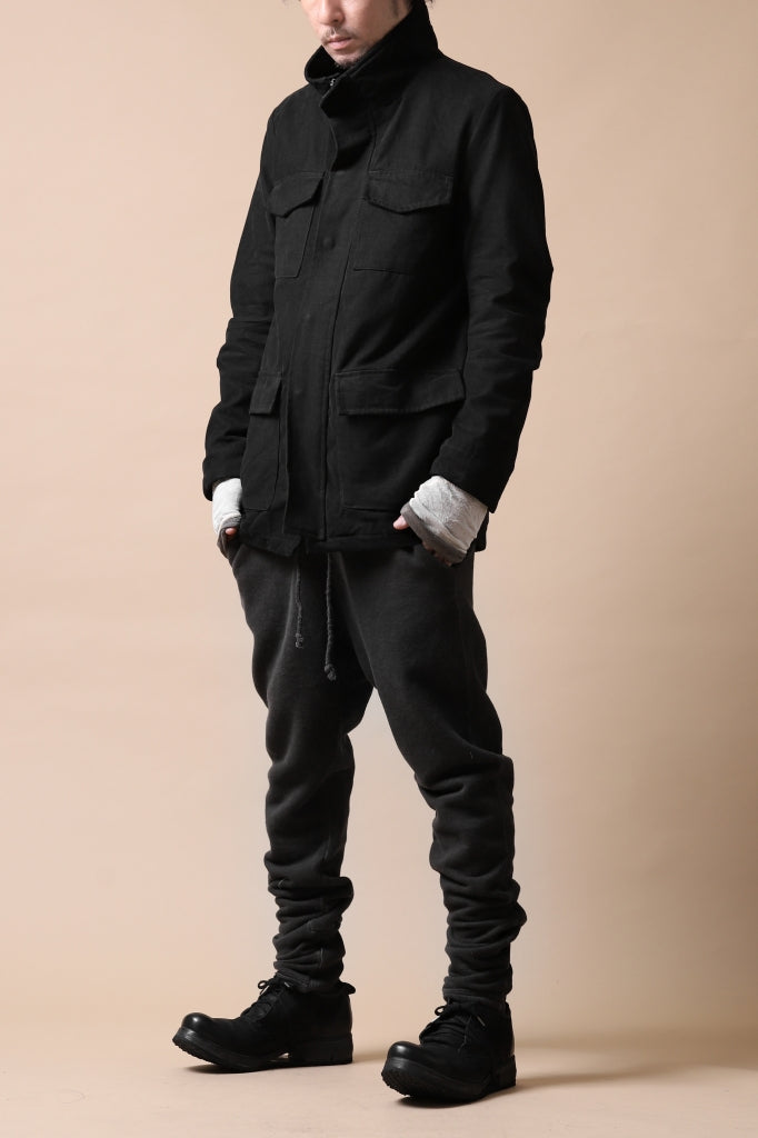 画像をギャラリービューアに読み込む, daub PADDED SAHARIANA JACKET / SOFT COTTON TWILL (BLACK)