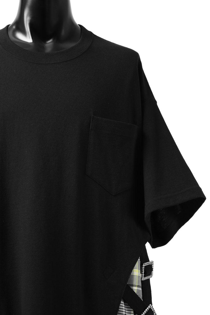 画像をギャラリービューアに読み込む, FACETASM BUCKLE BELT CHECK TOPS (BLACK)