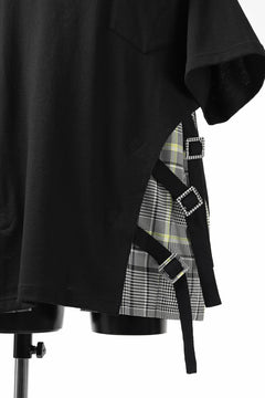 画像をギャラリービューアに読み込む, FACETASM BUCKLE BELT CHECK TOPS (BLACK)