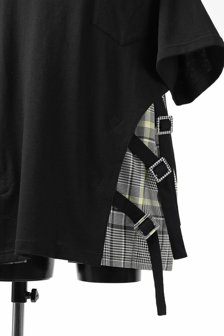 画像をギャラリービューアに読み込む, FACETASM BUCKLE BELT CHECK TOPS (BLACK)