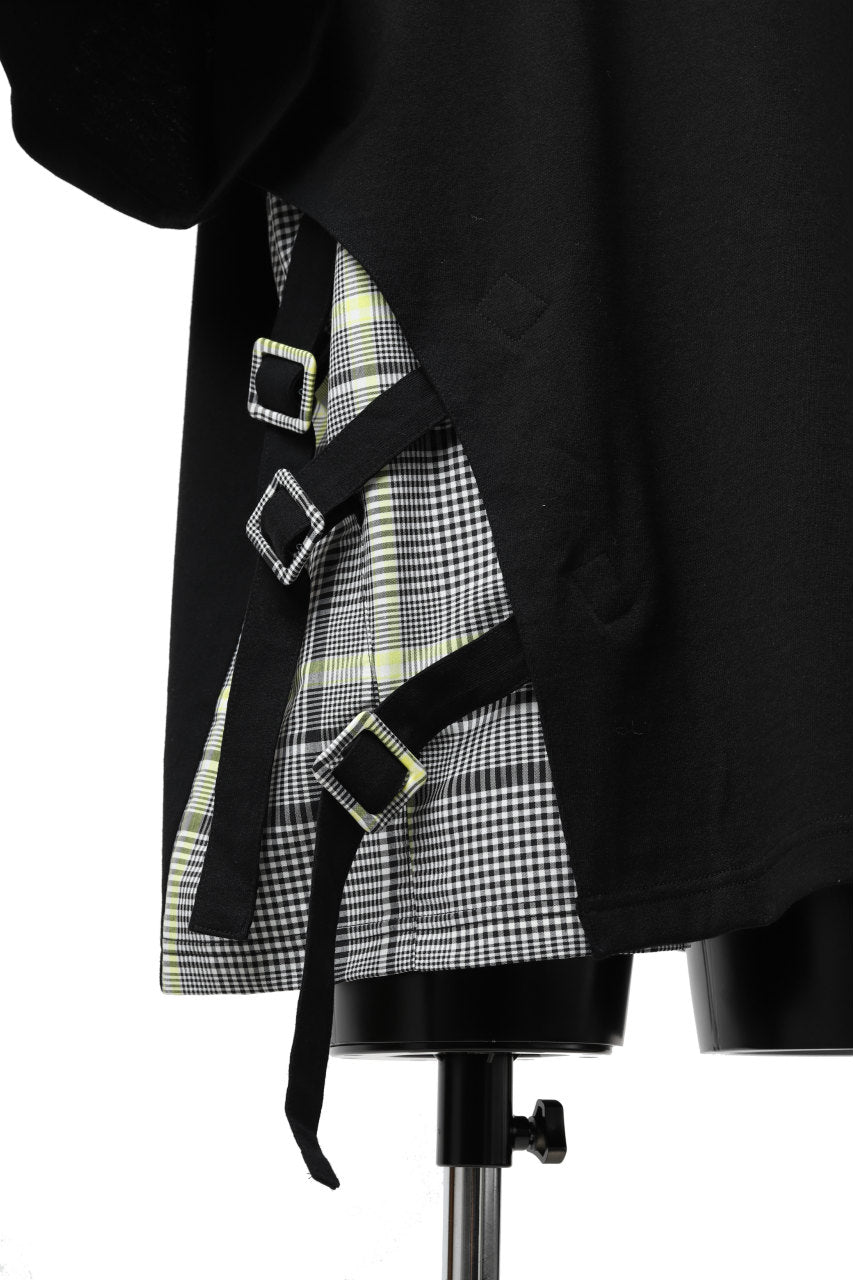 画像をギャラリービューアに読み込む, FACETASM BUCKLE BELT CHECK TOPS (BLACK)