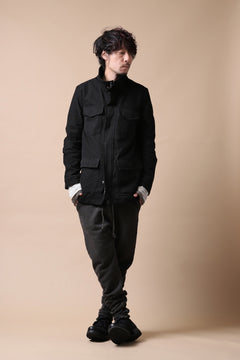 Load image into Gallery viewer, daub PADDED SAHARIANA JACKET / SOFT COTTON TWILL (BLACK)