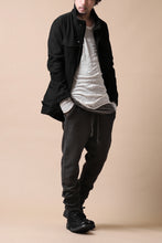 Load image into Gallery viewer, daub PADDED SAHARIANA JACKET / SOFT COTTON TWILL (BLACK)