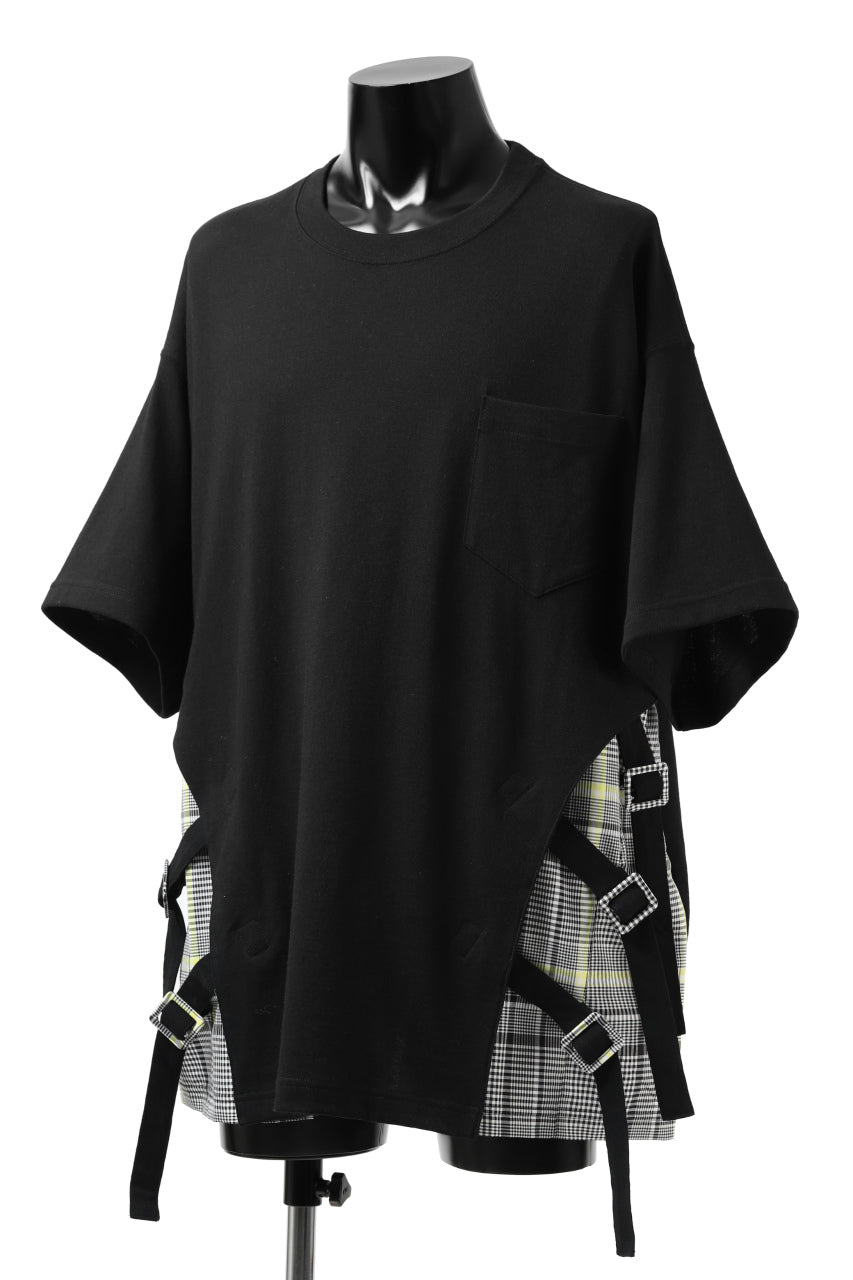 画像をギャラリービューアに読み込む, FACETASM BUCKLE BELT CHECK TOPS (BLACK)