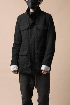 Load image into Gallery viewer, daub PADDED SAHARIANA JACKET / SOFT COTTON TWILL (BLACK)