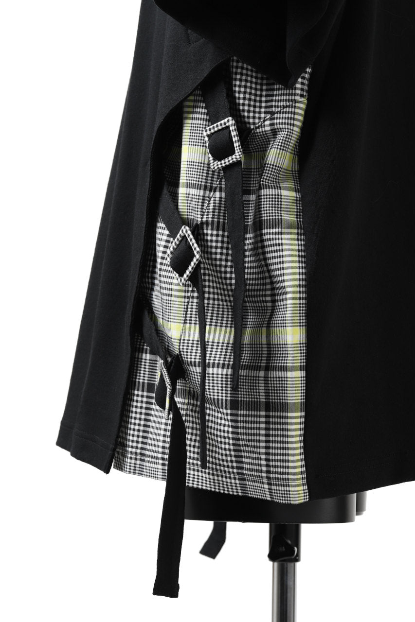 画像をギャラリービューアに読み込む, FACETASM BUCKLE BELT CHECK TOPS (BLACK)