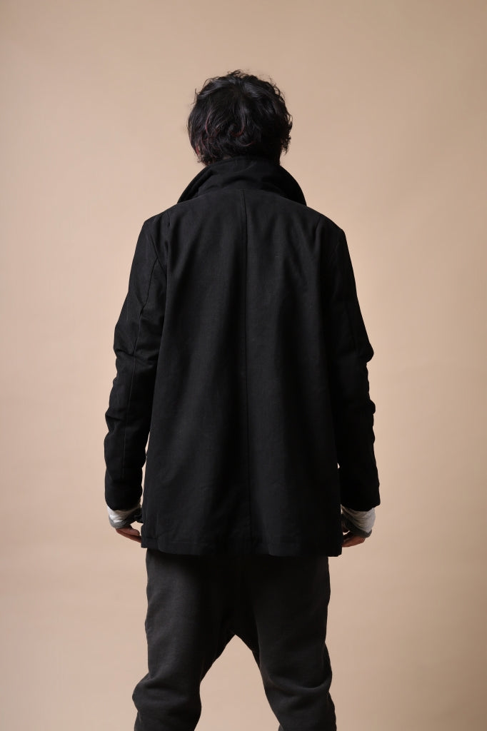 Load image into Gallery viewer, daub PADDED SAHARIANA JACKET / SOFT COTTON TWILL (BLACK)