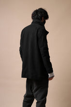Load image into Gallery viewer, daub PADDED SAHARIANA JACKET / SOFT COTTON TWILL (BLACK)