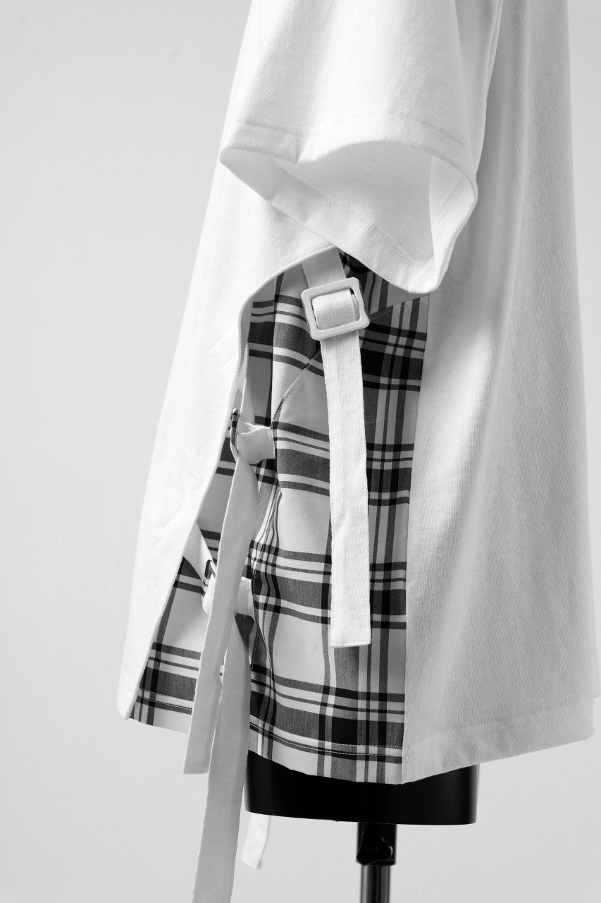 画像をギャラリービューアに読み込む, FACETASM BUCKLE BELT CHECK TOPS (WHITE)