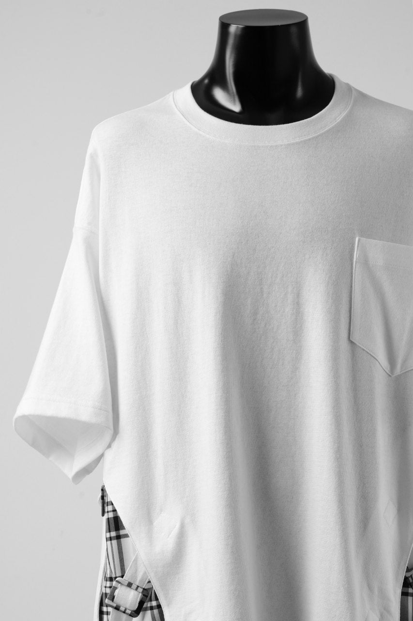 画像をギャラリービューアに読み込む, FACETASM BUCKLE BELT CHECK TOPS (WHITE)