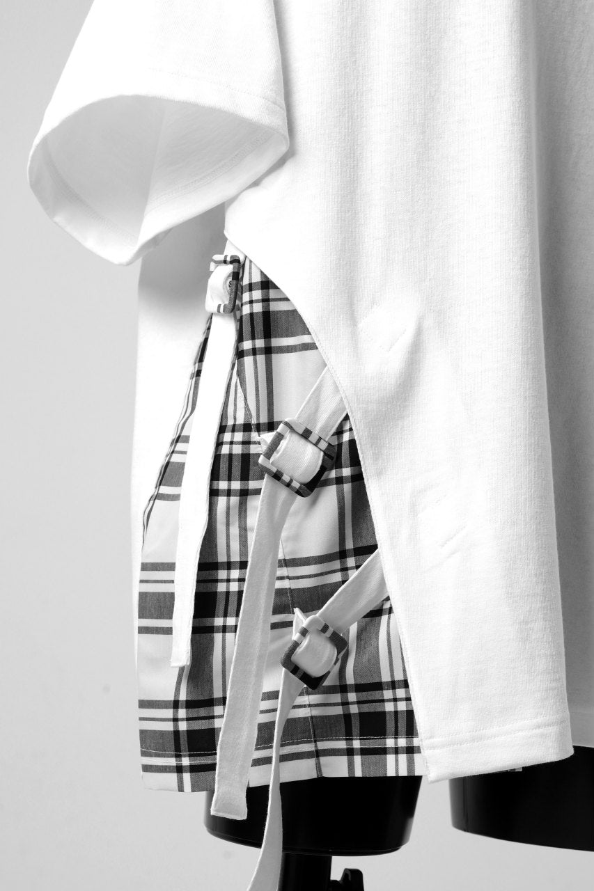 画像をギャラリービューアに読み込む, FACETASM BUCKLE BELT CHECK TOPS (WHITE)