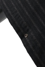 画像をギャラリービューアに読み込む, KLASICA MARGOT PONCHO COAT / WOOL FLANNEL (VINTAGE STRIPE)