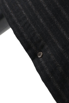 画像をギャラリービューアに読み込む, KLASICA MARGOT PONCHO COAT / WOOL FLANNEL (VINTAGE STRIPE)