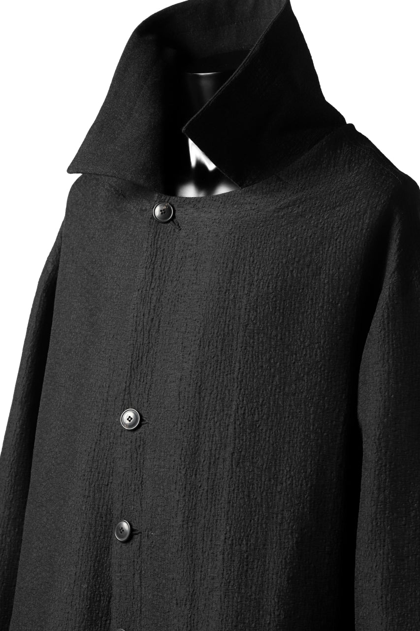 画像をギャラリービューアに読み込む, SOSNOVSKA REVERSIBLE UNINHIBITED RAIN COAT UREAN (BLACK)