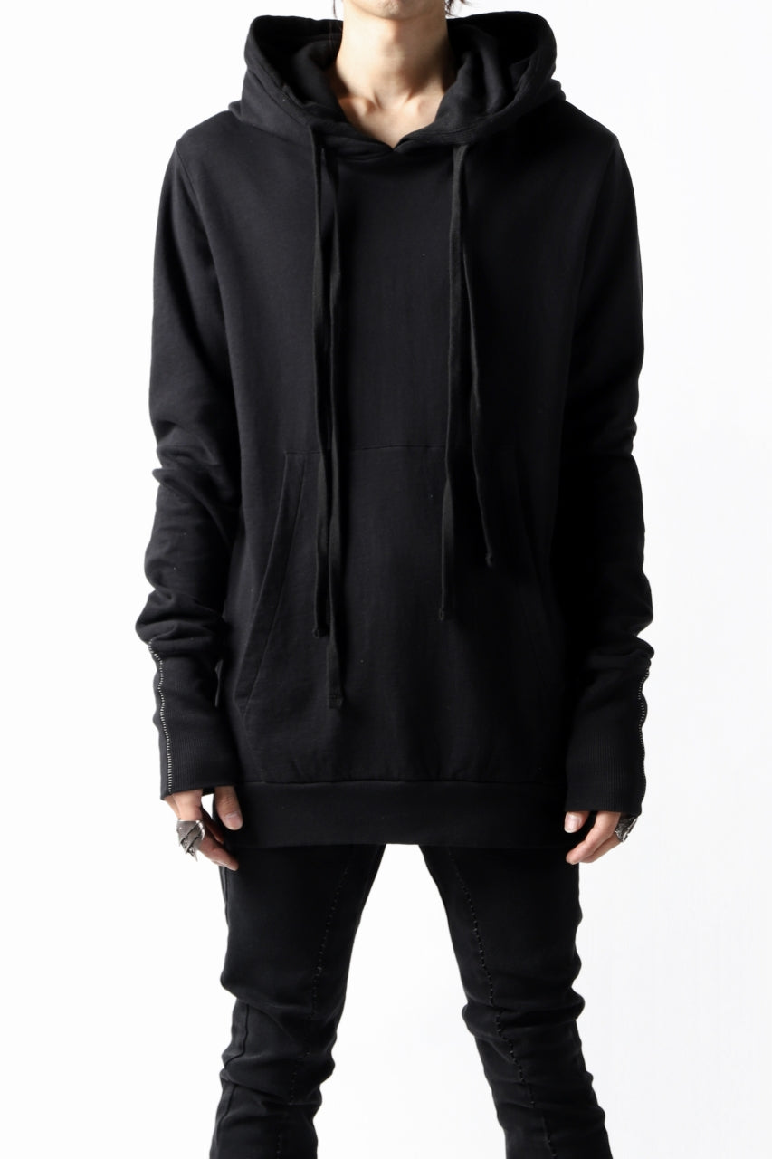 画像をギャラリービューアに読み込む, thomkrom DOUBLE HOODIE PULL OVER PARKA / OVER LOCKED (BLACK)