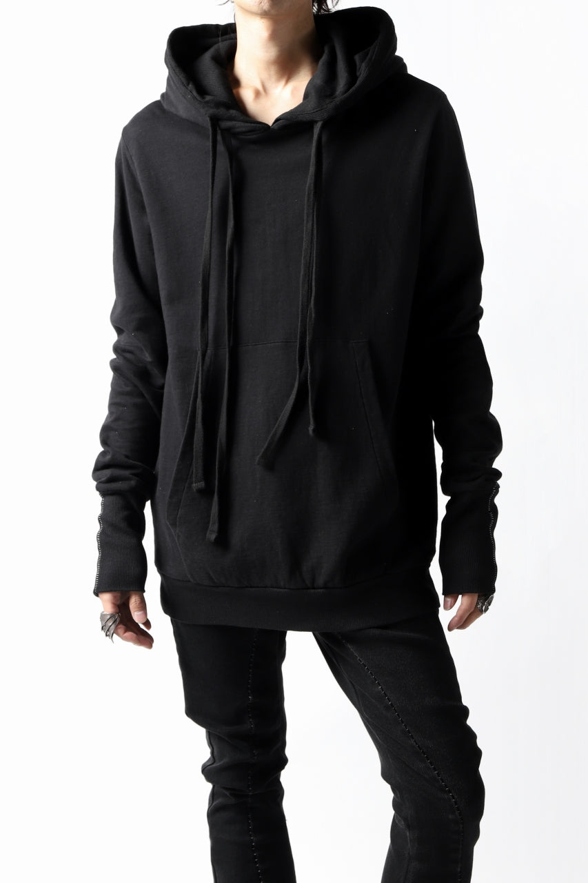 画像をギャラリービューアに読み込む, thomkrom DOUBLE HOODIE PULL OVER PARKA / OVER LOCKED (BLACK)