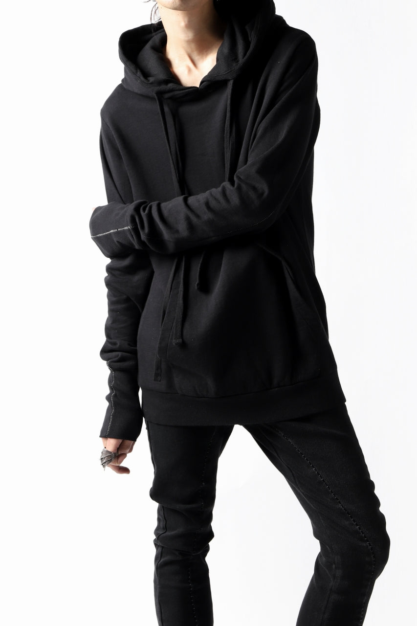 画像をギャラリービューアに読み込む, thomkrom DOUBLE HOODIE PULL OVER PARKA / OVER LOCKED (BLACK)