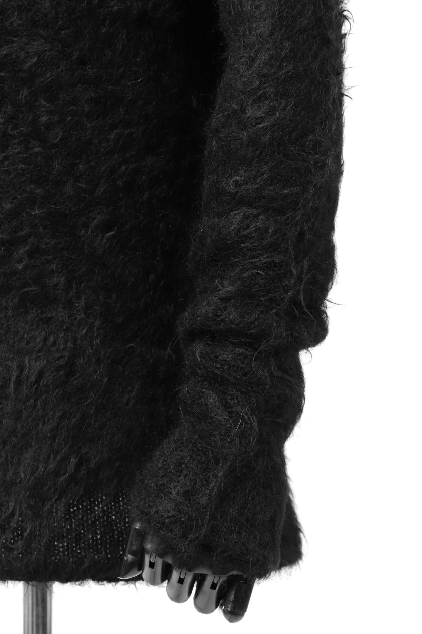 Load image into Gallery viewer, KLASICA BLIND MOHAIR KNIT SWEATER / FLUFFY 3.5G (BLACK)