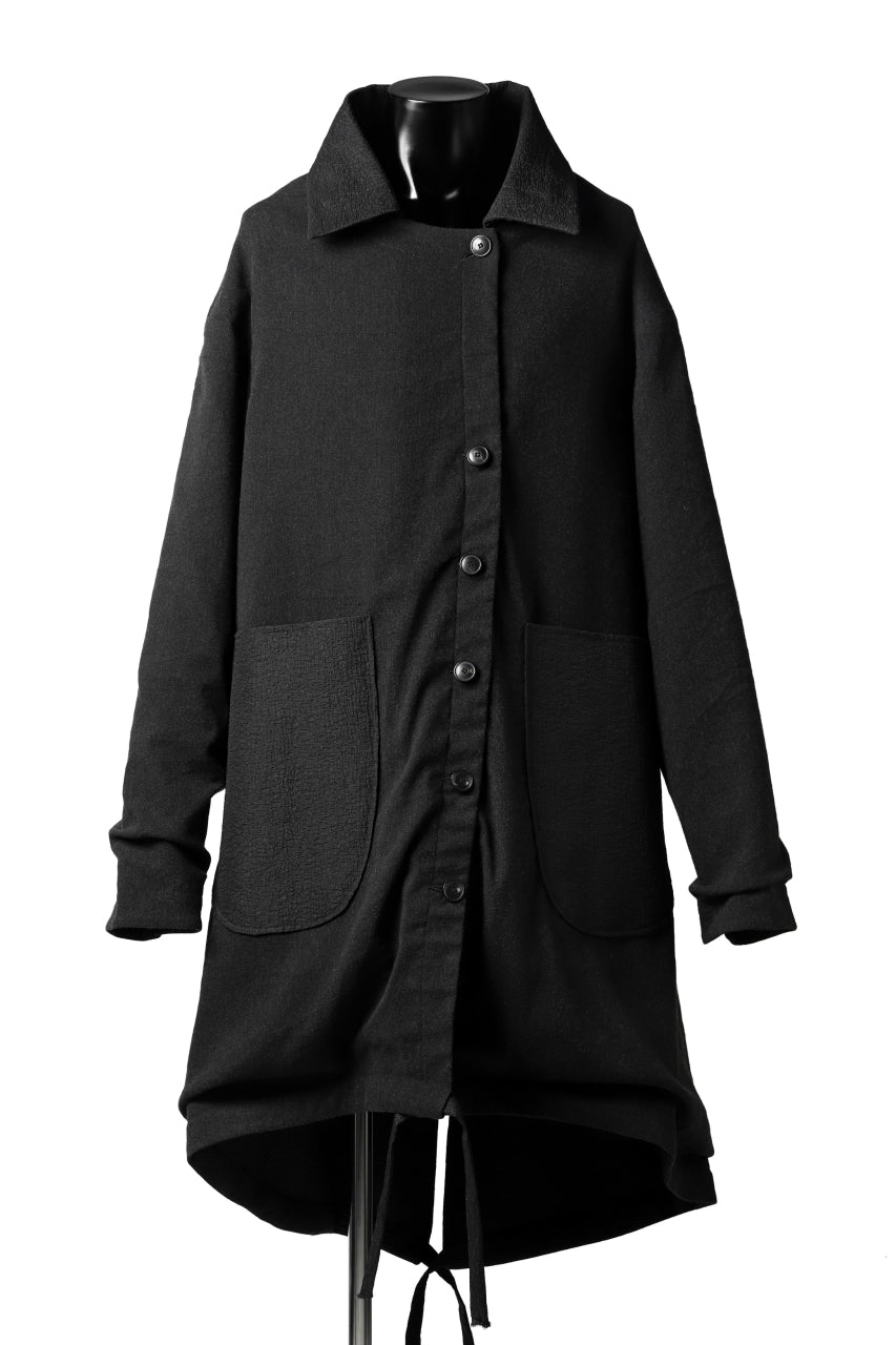 画像をギャラリービューアに読み込む, SOSNOVSKA REVERSIBLE UNINHIBITED RAIN COAT UREAN (BLACK)