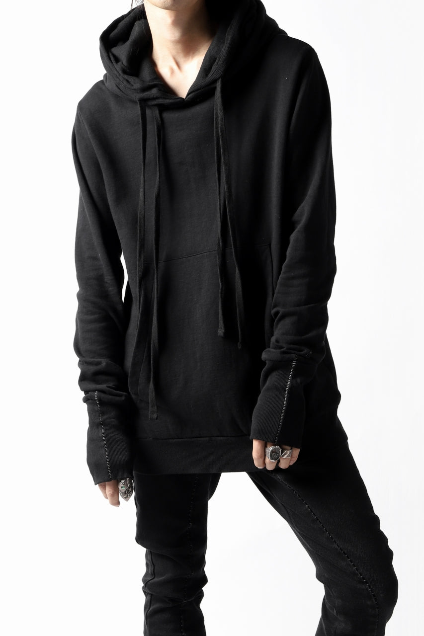 画像をギャラリービューアに読み込む, thomkrom DOUBLE HOODIE PULL OVER PARKA / OVER LOCKED (BLACK)